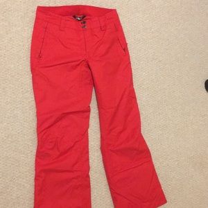 Like new red North Face Sally ski pants